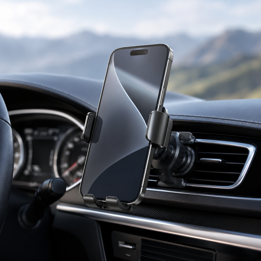 Orlaviaea™ ClearRoute Auto-Lock Phone Holder